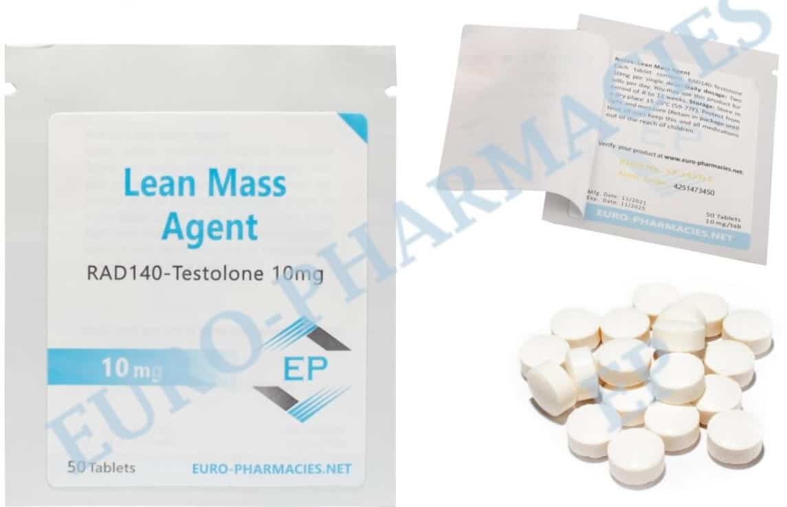 Lean Mass (Testolone RAD140) 10 mg-os tabletta 50 tabletta Euro Pharmacies EU