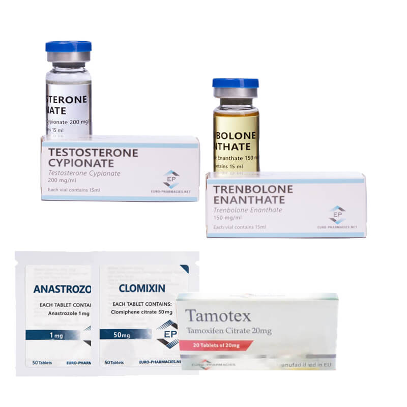 Izomtömegnövelő csomag: Tesztoszteron-cipionát + Trenbolon-enantát (10 hét) Euro Pharmacies