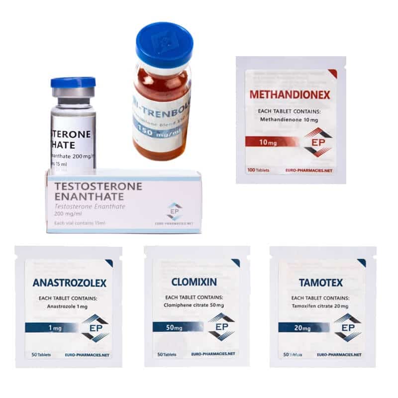 Szájon át történő injekció Lean Mass Gain csomag EURO PHARMACIES DIANABOL TEST E TRI TREN 10 hét