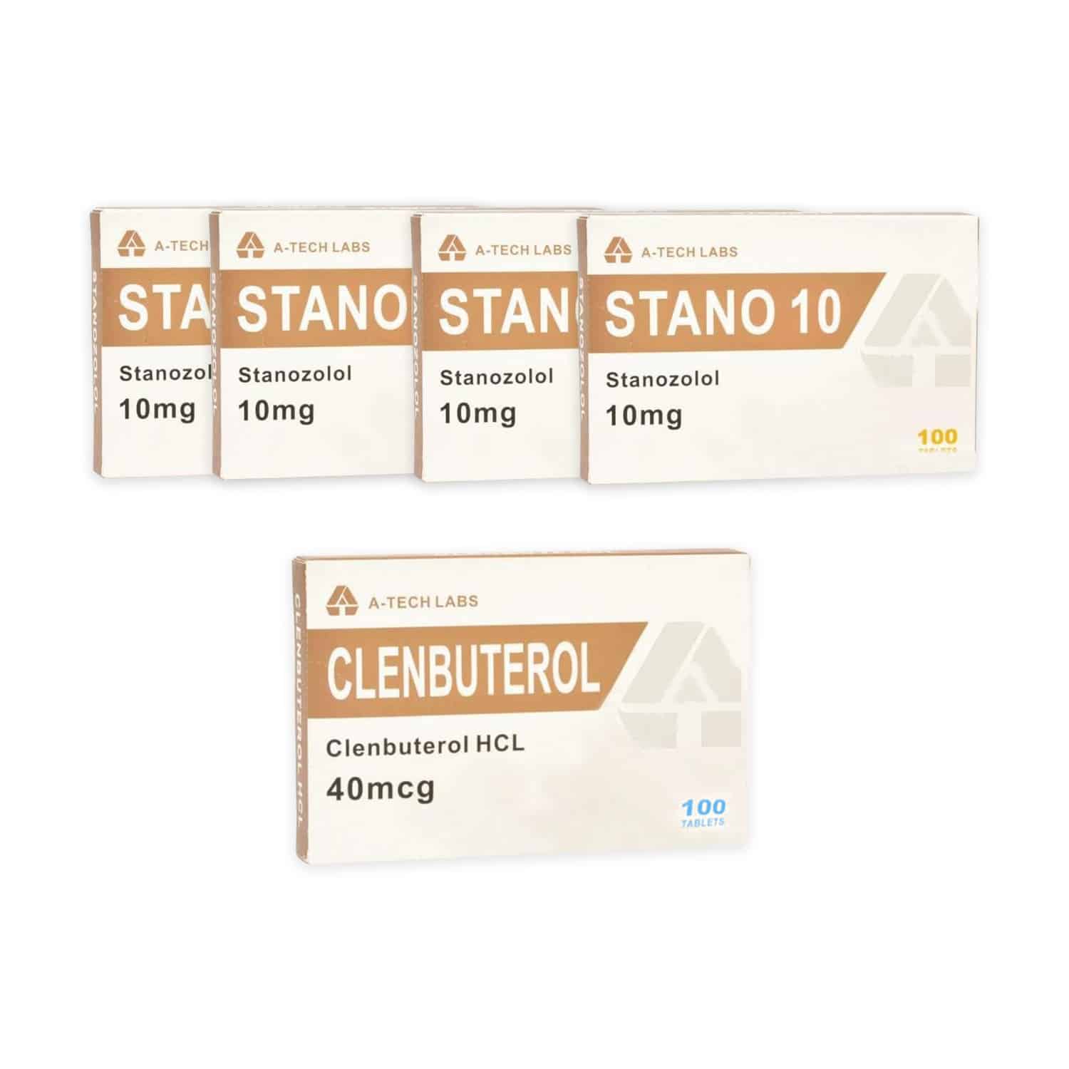 Tech Labs Winstrol+ Clenbuterol orális szteroid száraz csomag (10 hét)