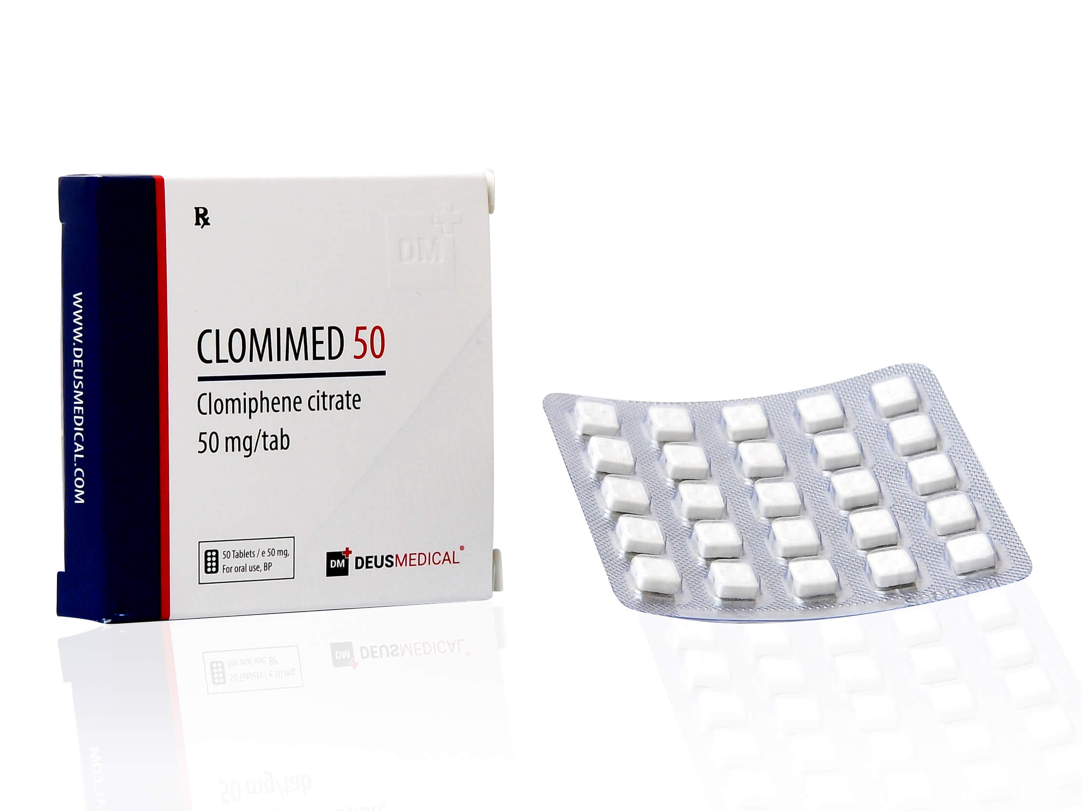 DEUSMEDICALS CLOMIMED 50 ELÜLSŐ+BLISZTER2