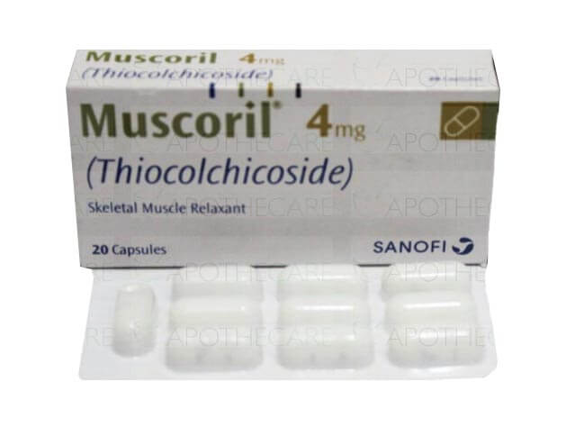 Muscoril 4mg 20 kapszula Sanofi