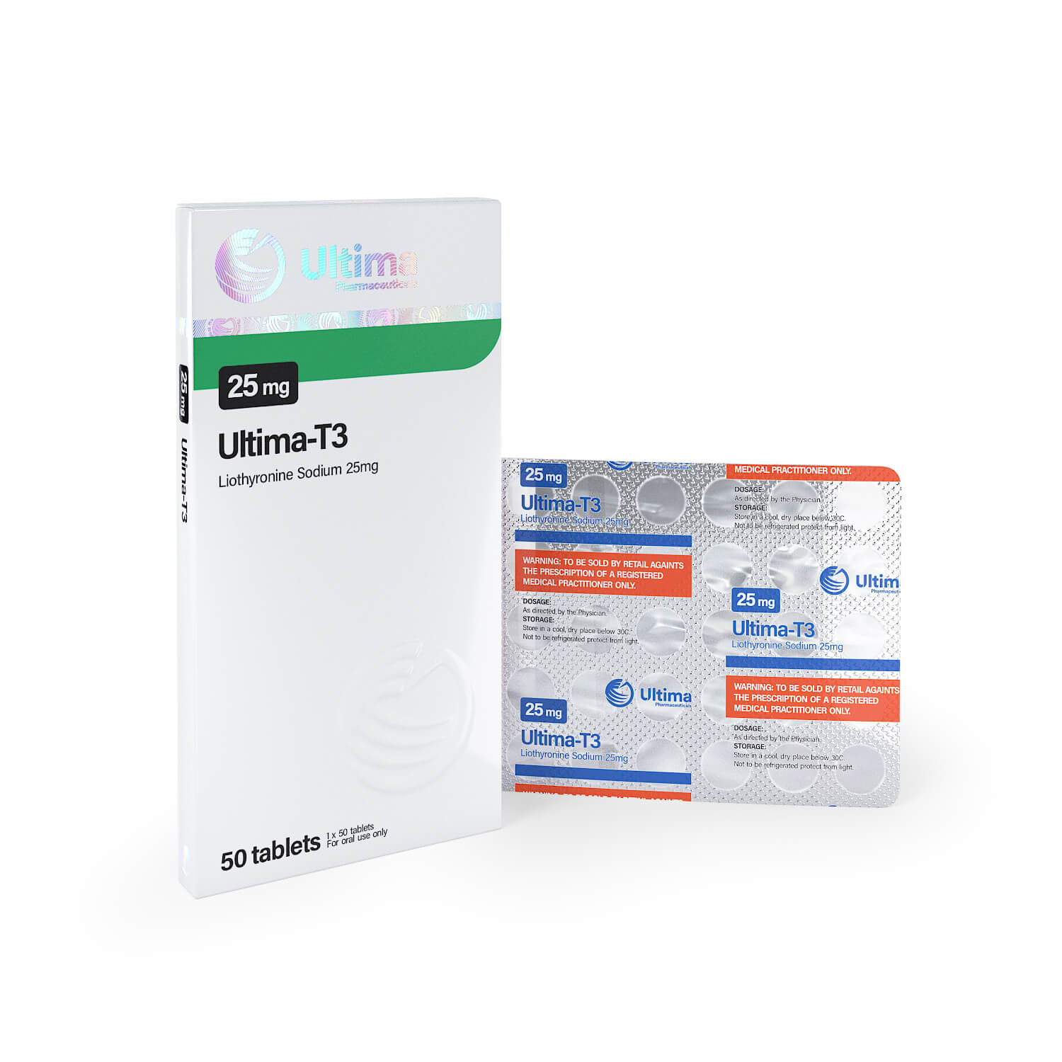 Ultima T3 50 tabletta x 25 mcg
