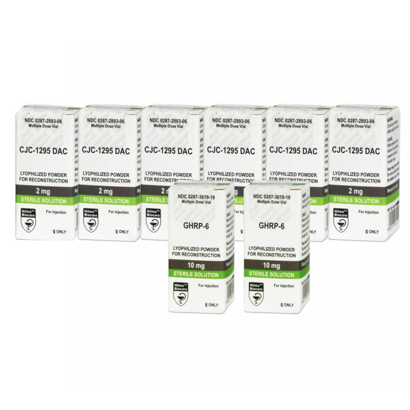 Közepes Tömegnövelő Peptid Csomag GHRP 6 CJC 1295 DAC Hilma Biocare (12 hét)