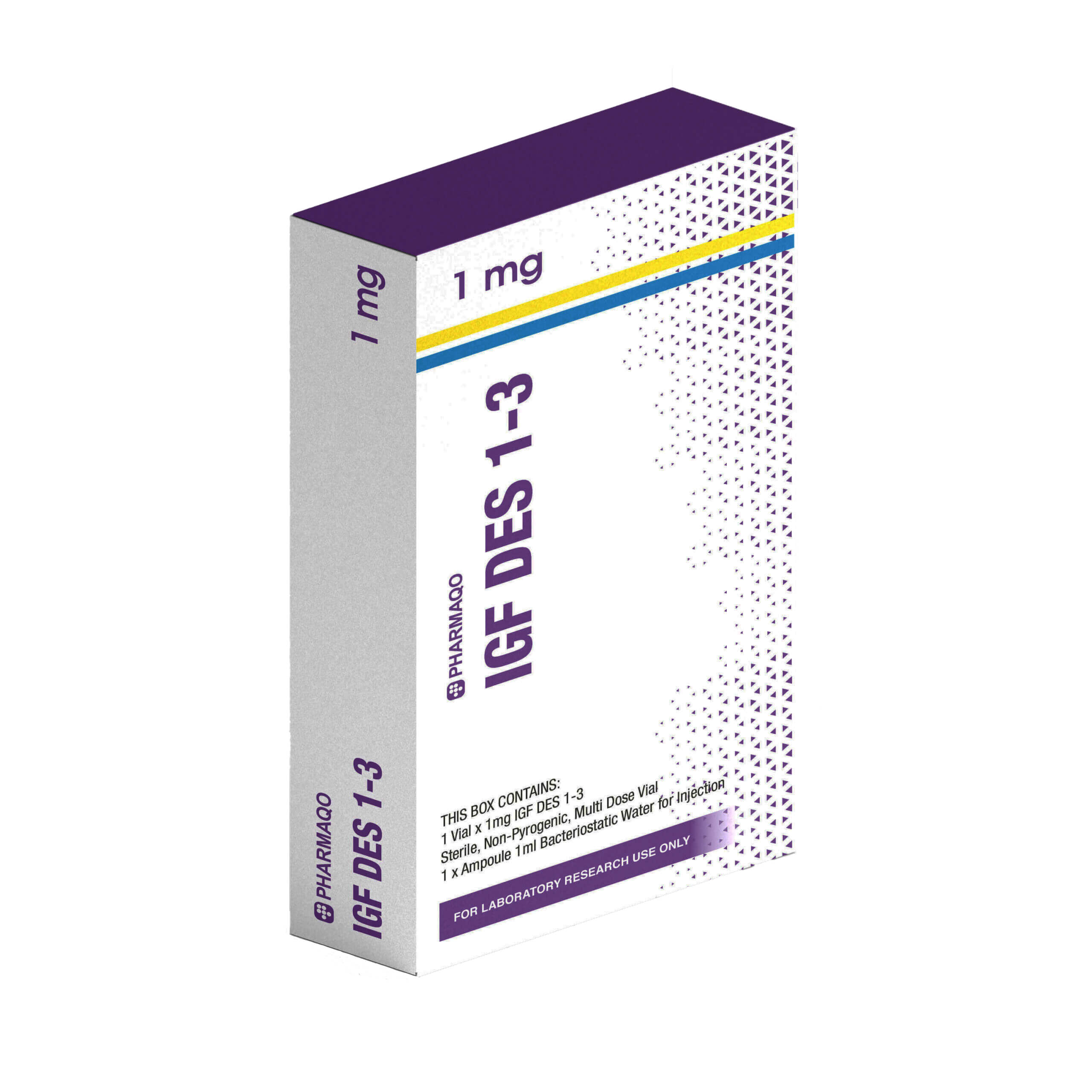 Peptid karton IGF Pharmaqo méretarányos