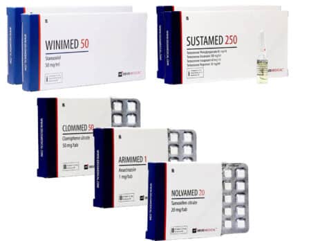 6. SZINTŰ II. SZINTŰ izomtömeg-növelő csomag Sustanon Stanozolol INJEKCIÓ 8 hét Deus Medical 463×348