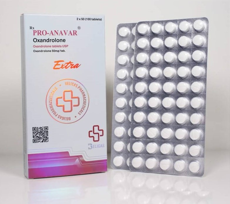 Anavar Pro (50 mg 100 tabletta) Beligas (nemzetközi)