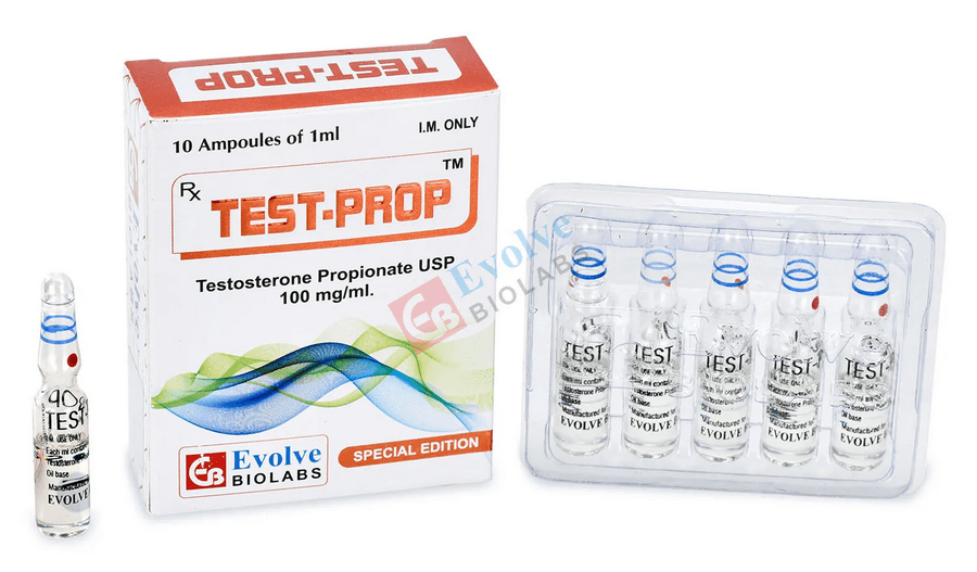 Tesztoszteron-propionát 100 mg/ml (10x1ml ampulla) - Evolve Biolabs