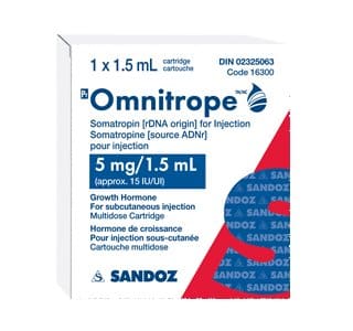 Szomatropin Omnitrope 15 NE 5 mg 1,5 ml Patr. Sandoz