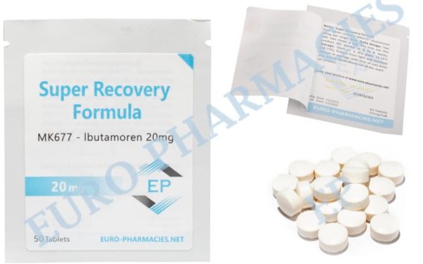 Super recovery (Ibutamoren MK677) 20 mg-os tabletta 50 tabletta Euro Pharmacies EU