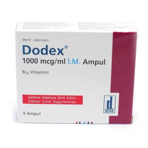 B12-vitamin Dodex B12 1000 Mcg Ml X 5 Amp Deva