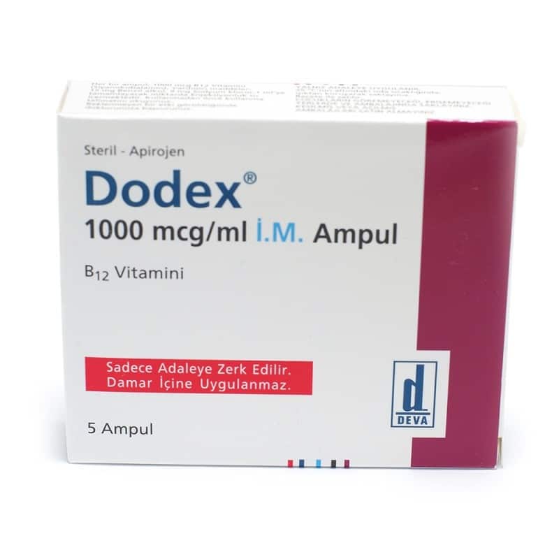 B12-vitamin Dodex B12 1000 Mcg Ml X 5 Amp Deva