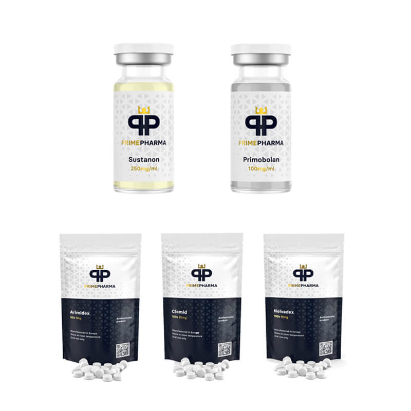 IZOMFEJLESZTŐ CSOMAGOLÁS (INJEKCIÓ) SUSTANON + PRIMOBOLAN + PCT (8 hét) PRIME PHARMA