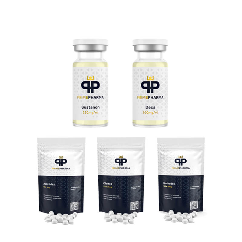 I. SZINTŰ (INJEKCIÓ) Tömegnövelő csomag SUSTANON 250 + DECA DURABOLIN 250 (8 hét) PRIME PHARMA