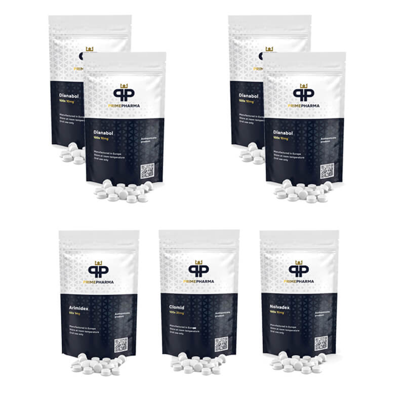 Tömegnövelő csomag (szájon át) Dianabol + PCT (8 hét) Prime Pharma