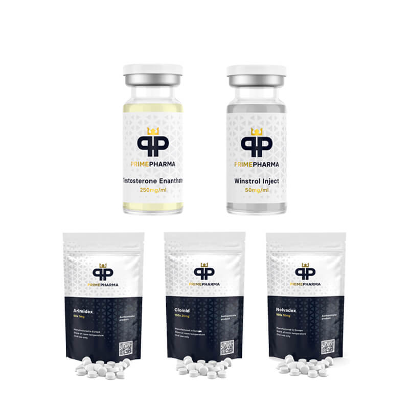 I. SZINTŰ (INJEKCIÓ) Lean Mass Gain csomag: ENANTHÁT + WINSTROL + VÉDELEM + PCT (8 hét) PRIME PHARMA