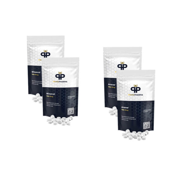 Lean Mass Gain csomag: Anavar + Winstrol orális szteroidok (6 hét) PRIME PHARMA