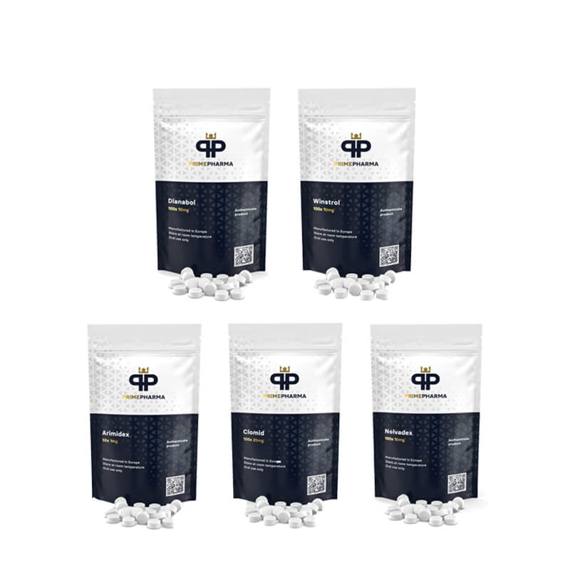 Lean Mass Gain csomag: Szájon át szedhető szteroidok Dianabol + Winstrol (4 hét) PRIME PHARMA