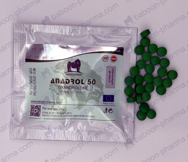Baboon Pharma Szájon át szedhető tabletták Anadrol 50 1