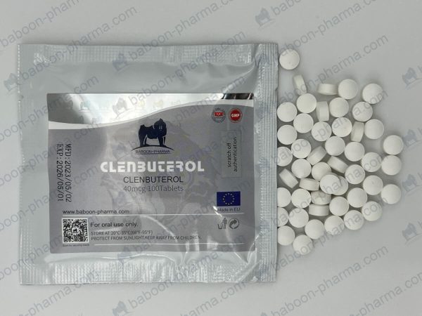 Baboon Pharma szájon át szedhető tabletták Clenbuterol 40 1
