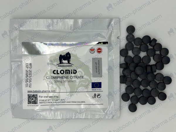 Baboon Pharma szájon át szedhető tabletták Clomid 50 1