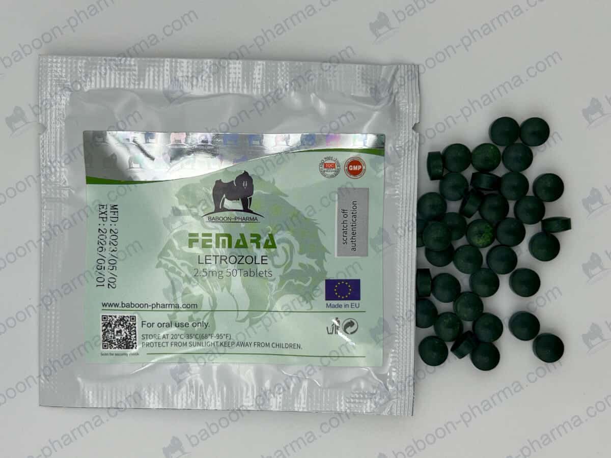 Baboon Pharma szájon át szedhető tabletták Femara 2,5 1