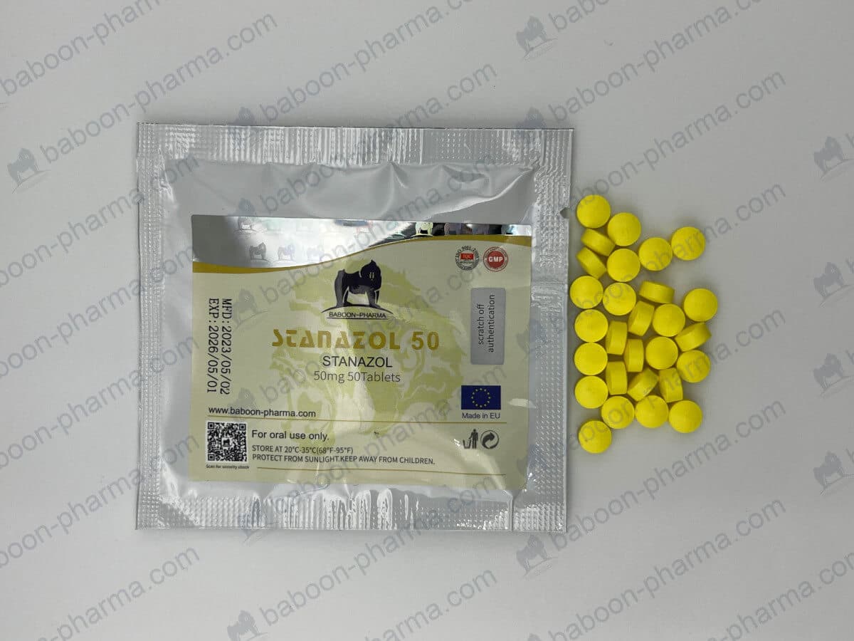 Baboon Pharma Szájon át szedhető tabletták Stanazol 50 1