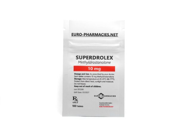Europharmacies Superdrolex (metildrosztanolon) zacskó