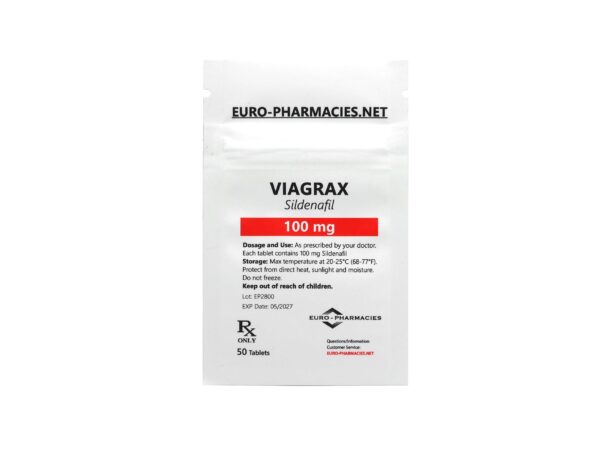 Europharmacies Viagrax (szildenafil) zacskó