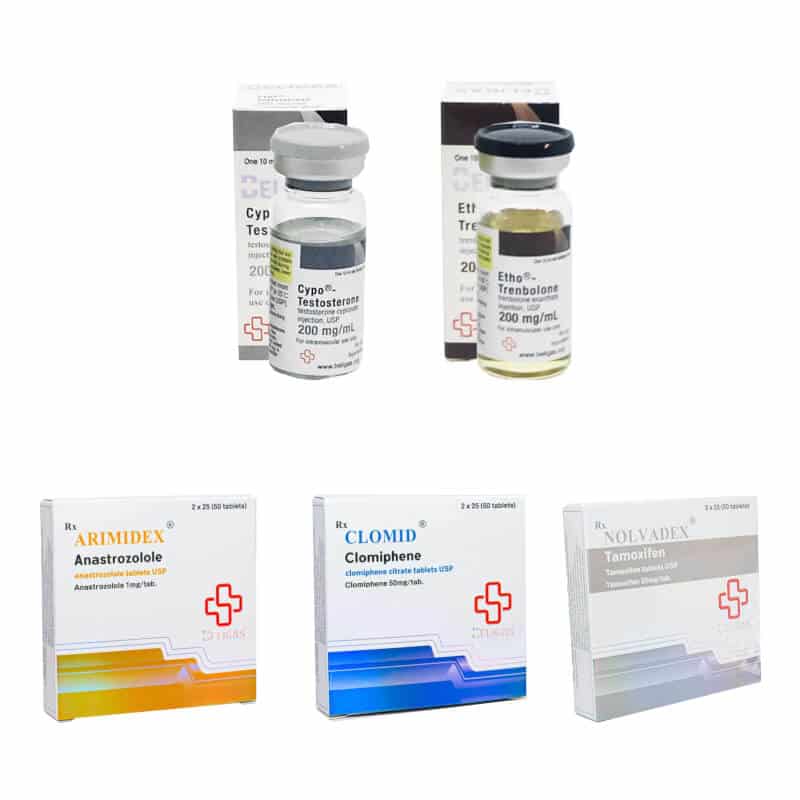 Izomtömegnövelő csomag: Tesztoszteron-cipionát + Trenbolon-enantát (10 hét) Beligas Pharmaceuticals International