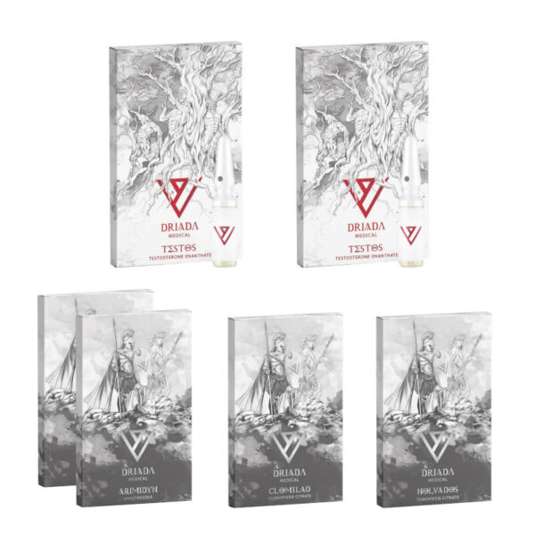 Tömegnövelő csomag (8 hét) Tesztoszteron-enantát + Védelem + PCT DRIADA MEDICAL