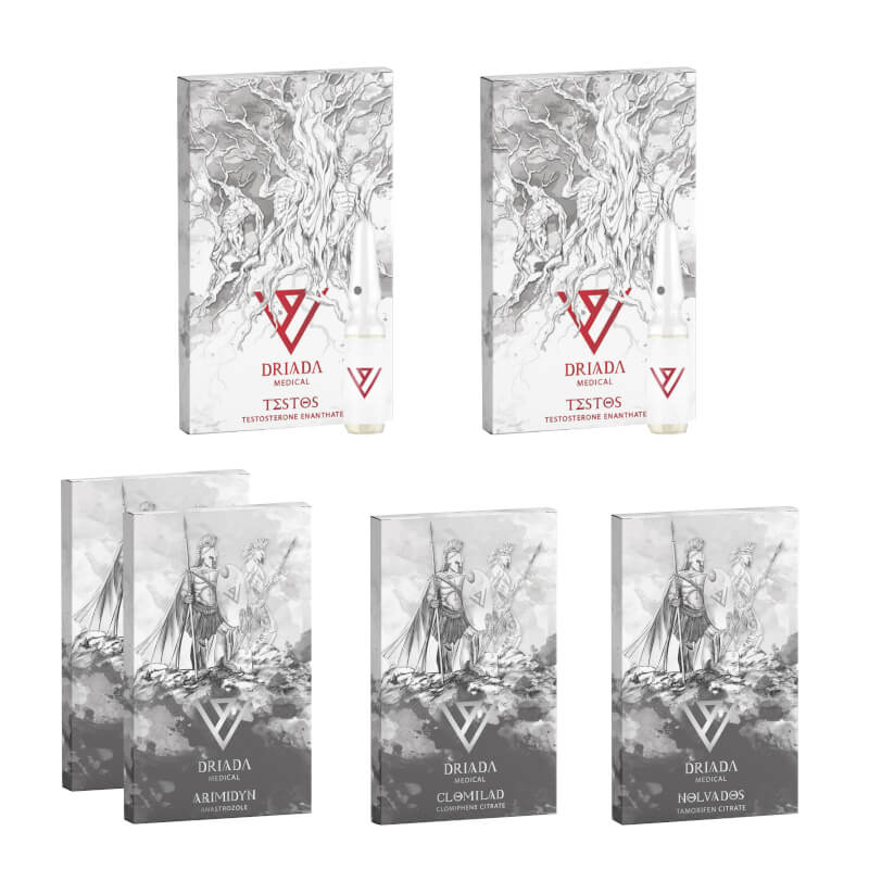Tömegnövelő csomag (8 hét) Tesztoszteron-enantát + Védelem + PCT DRIADA MEDICAL