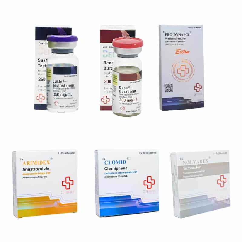 Tömegnövelő csomag (INJEKCIÓ) SUSTANON + DECA + DIANABOL (8 hét) Beligas Pharmaceuticals International