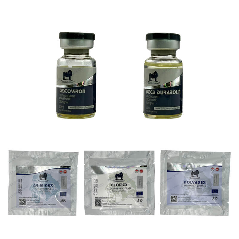 Baboon Pharma 8 hetes tömegnövelő csomag: Enanthate 250 DECA injekció