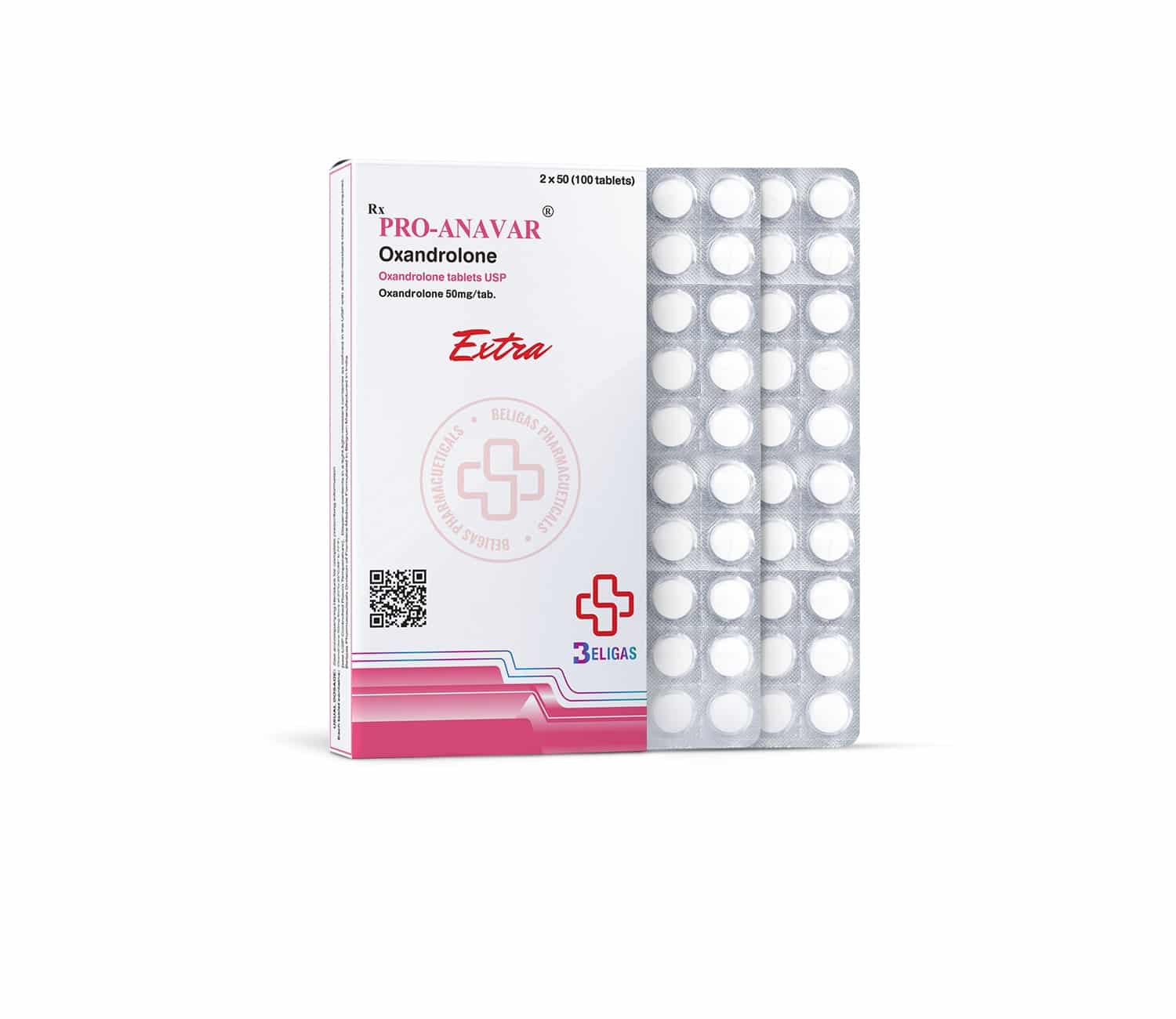 Pro Anavar 50 mg 100 tabletta belgáknak