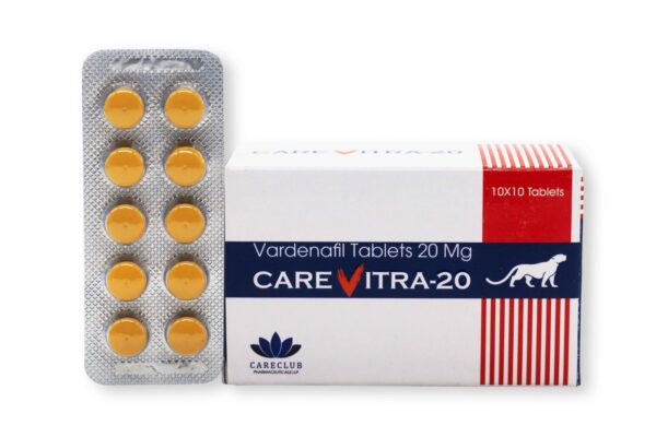 Carevitra 20mg Vardenafil 100 tab Gyógyszertár EU