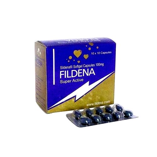 FILDENA Super Active Sildenafil lágyzselatin kapszula 100 tabletta EU gyógyszertár