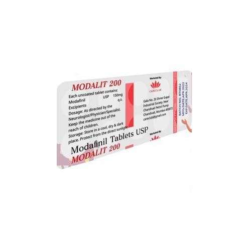 Modalit 200 mg Modafinil tabletta USP 100 tabletta EU gyógyszertár