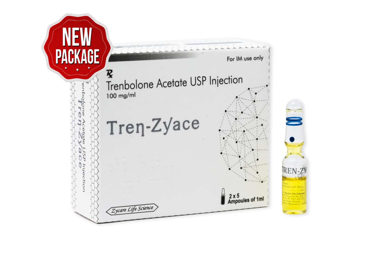 TREN ZYACE Trenbolon-acetát injekció 100mg 1×10 1