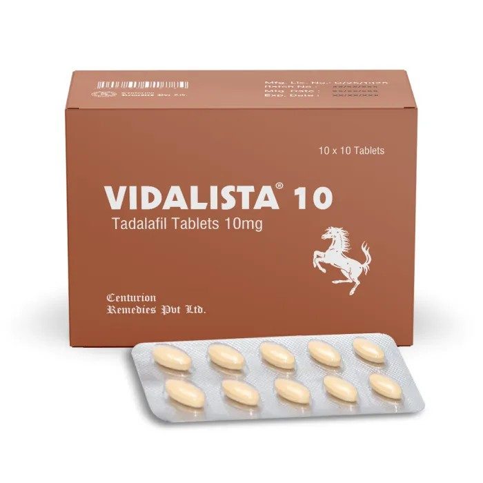 Vidalista 10mg Tadalafil Tablet 100 tabletta EU Gyógyszertár