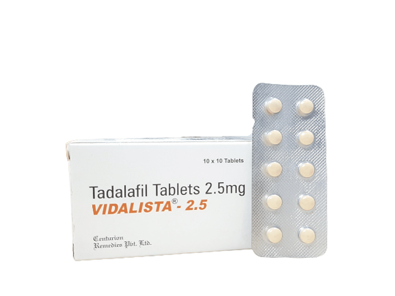 Vidalista 2,5 mg Tadalafil Tabletta 100 tabletta EU Gyógyszertár