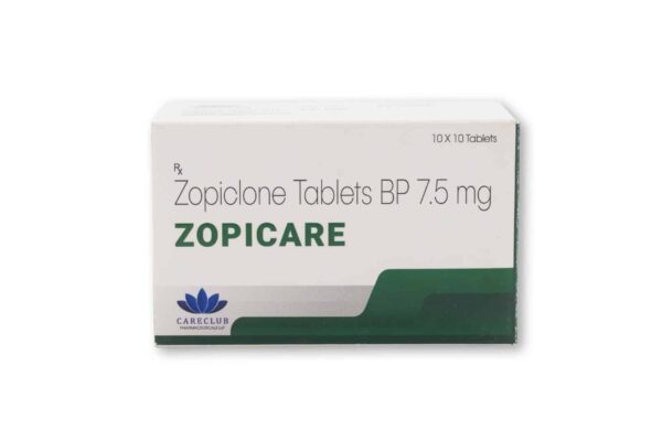 Zopicare 7,5 mg Zopiclon 100 tabletta EU Gyógyszertár