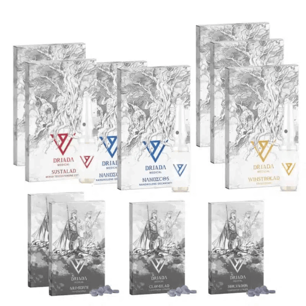 Száraz tömegnövelő csomag (INJECT) SUSTANON + DECA + WINSTROL (8 hét) Driada Medical