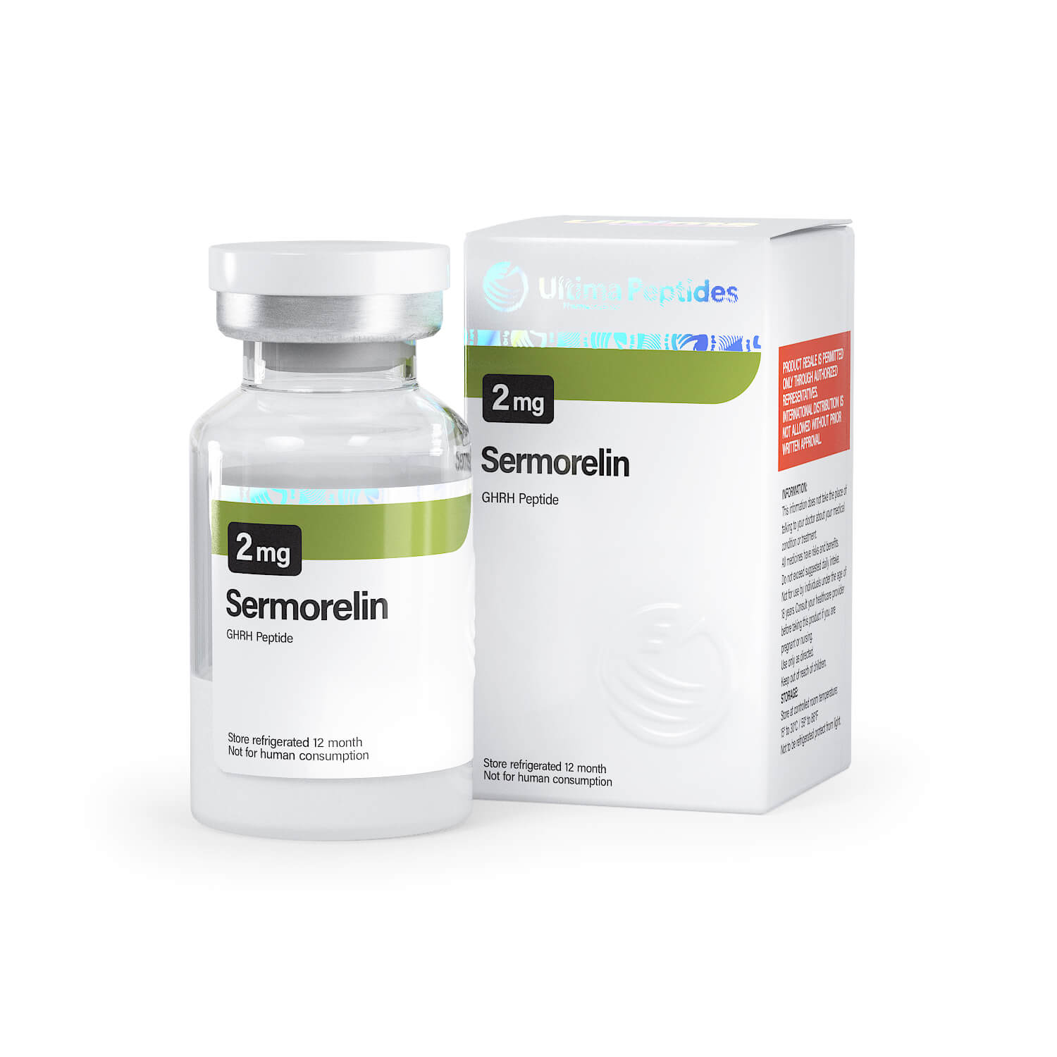 Ultima-Sermorelin 5mg - 1 fiola x 5 mg - UltimaPeptides USA