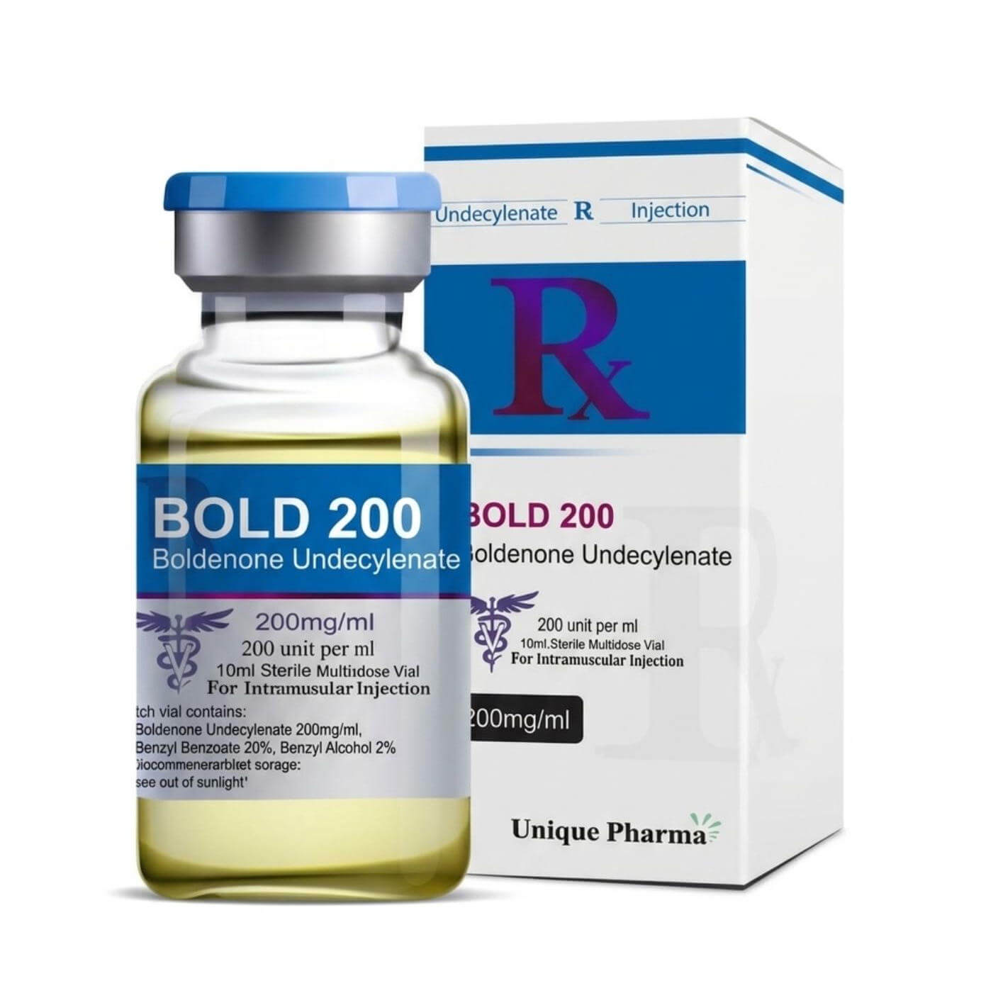 BOLD 200 - Boldenon-undecilenát (200 mg/ml 10 ml) - UNIQUE-PHARMA