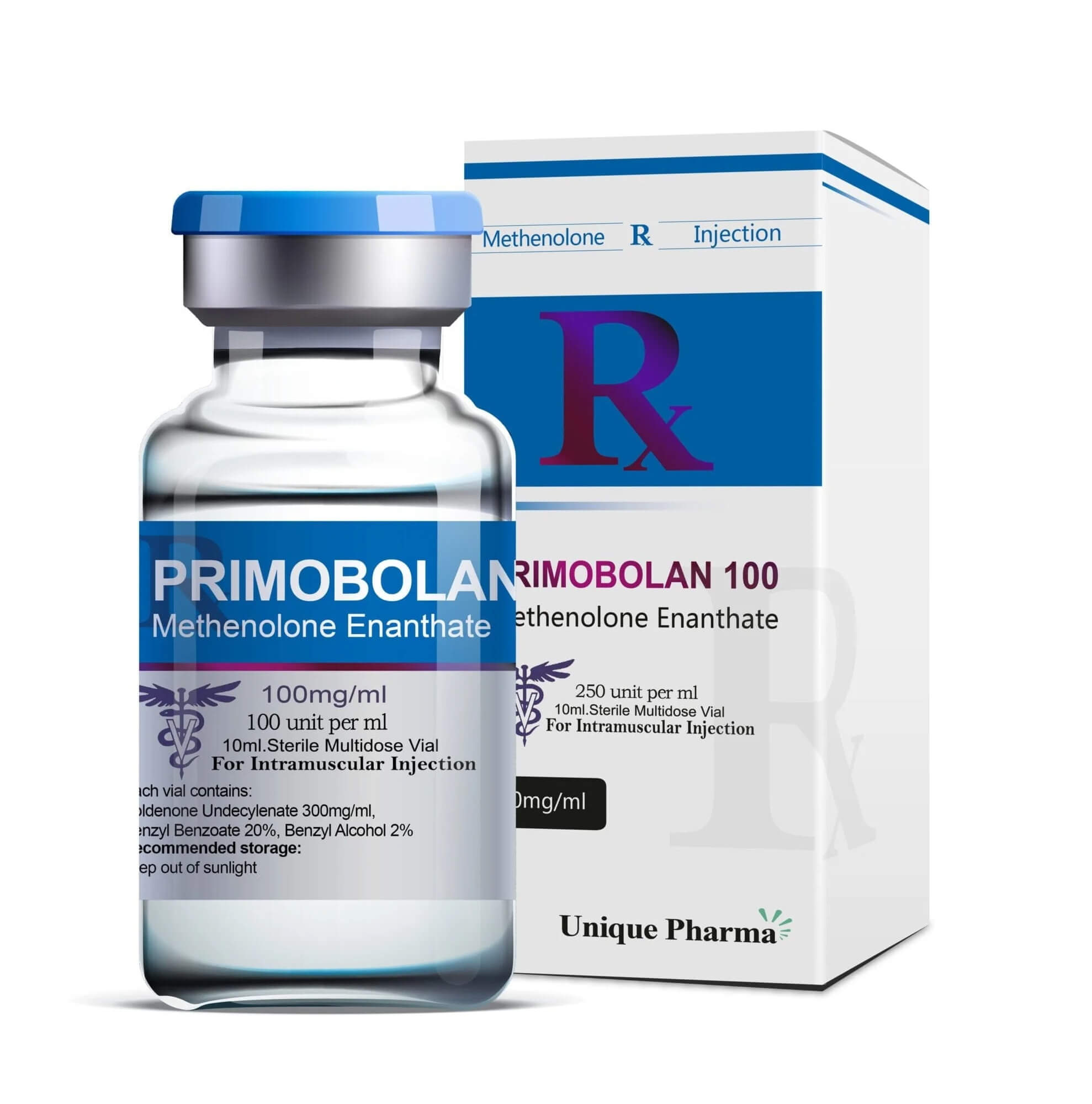 Primo 100 - Methenolon-enantát (100 mg/ml 10 ml) - UNIQUE-PHARMA