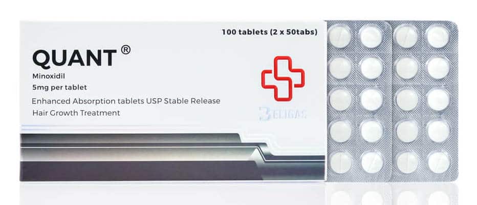 Quant Minoxidil 5mg 100 tabletta - Beligas (nemzetközi)