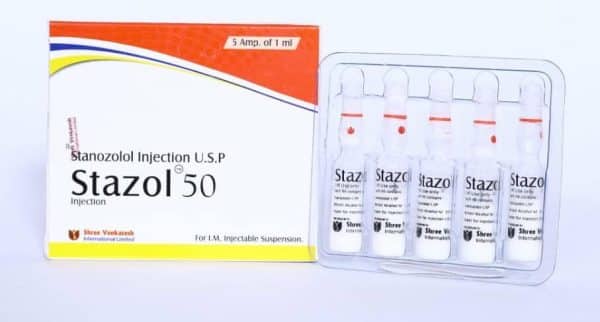 STAZOLE INJ - Stanozolol 50mg/ml (5 ampulla x 1ml) - Shree Venkatesh