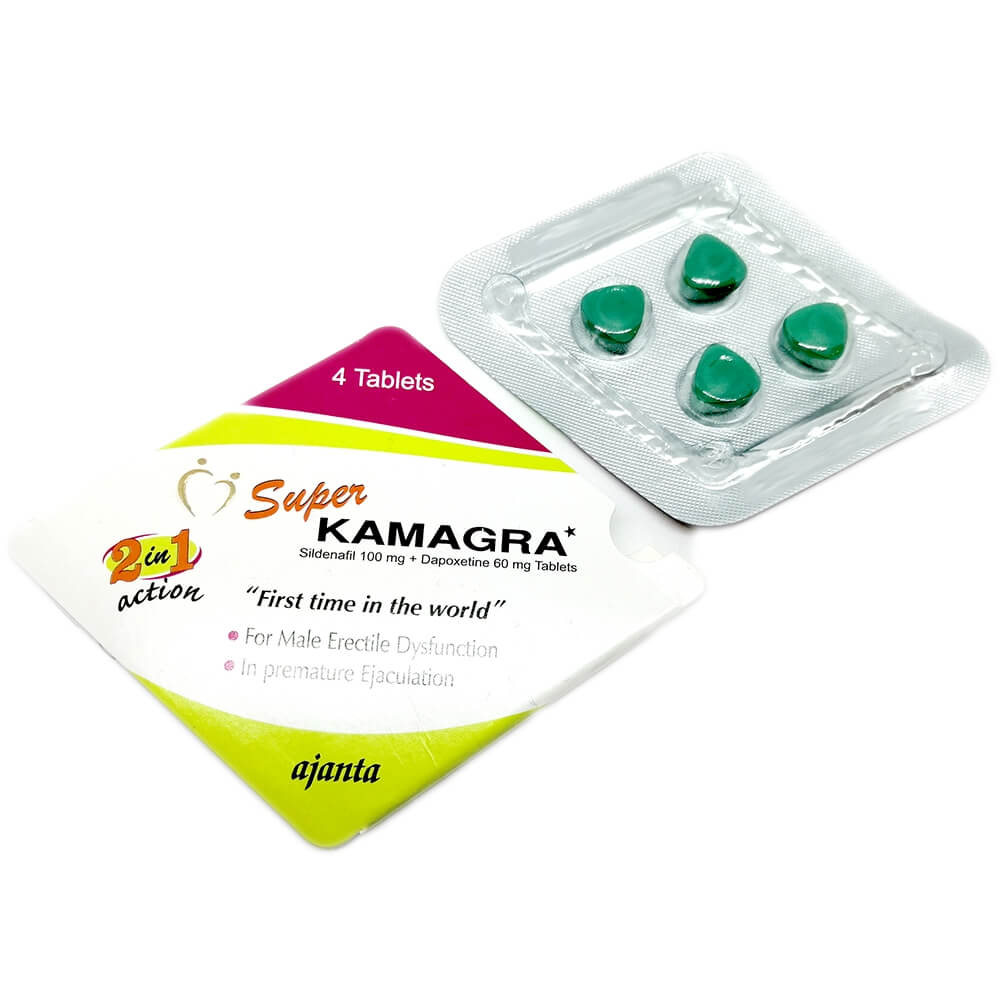 SUPER KAMAGRA (Szildenafil Citrát + Dapoxetin) (4 tabletta)