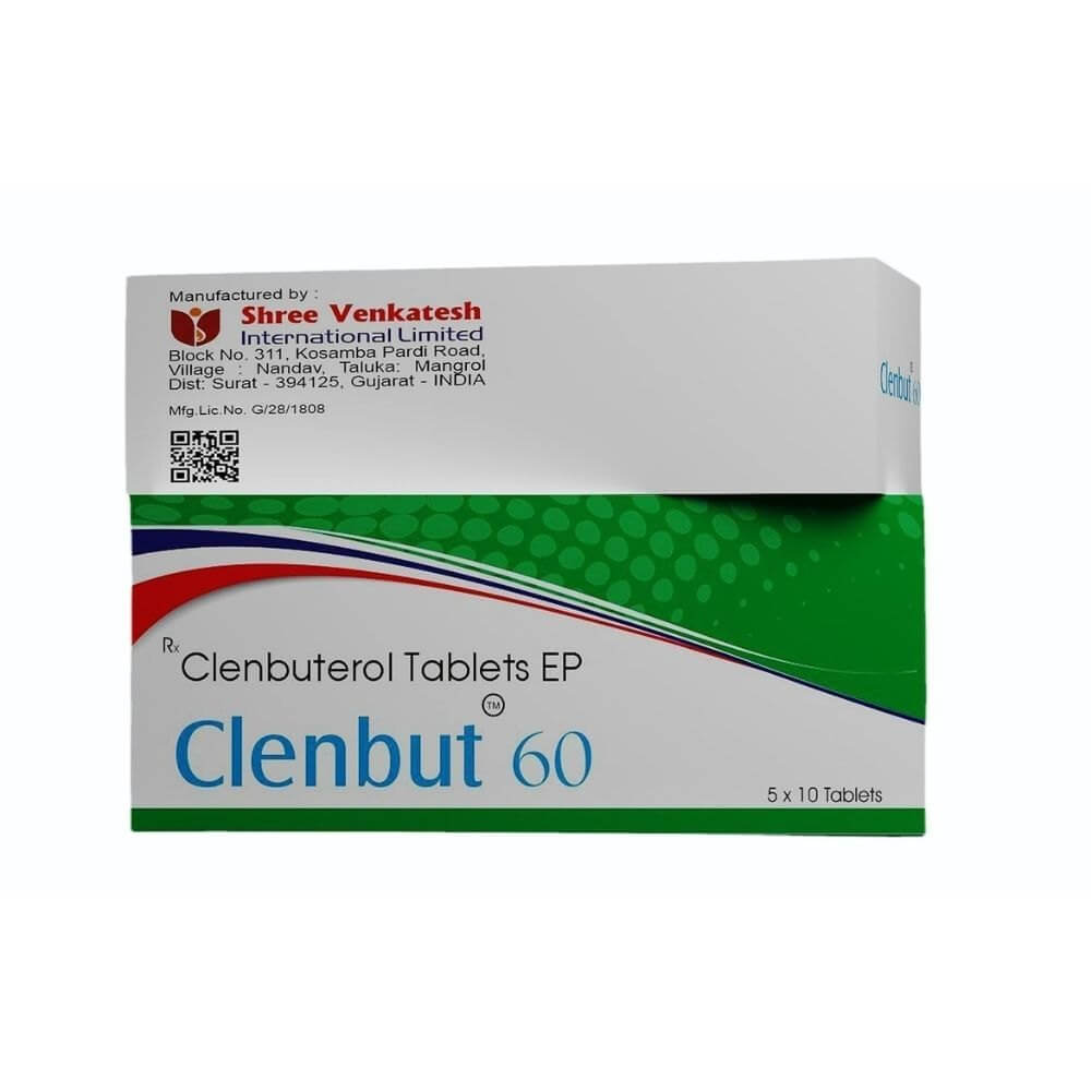 CLENBUT 60 - Clenbuterone Hcl 60mcg (50 tabletta) - Shree Venkatesh